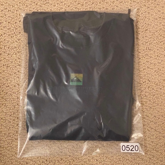 Quiksilver Surf Logo Navy Blue Tee Shirt Men M Medium - Picture 5 of 5